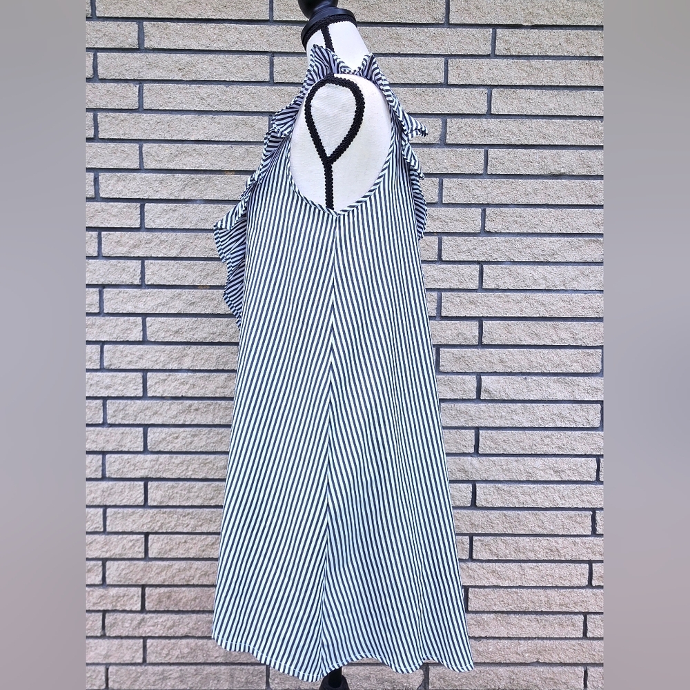 Striped Ruffle Dress - Picture 7 of 16